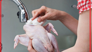 كيف اغسل الدجاج